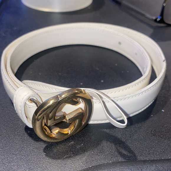 Gucci Leather Belt with Double G Buckle XS - Picture 4 of 11